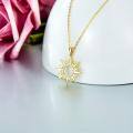 wholesale 14k Sun Lab Diamond Pendant Necklace Wholesale With Delicate Gold Chain-0-3