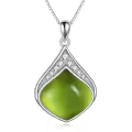 wholesale 925 Sterling Silver Moonstone Lapis Larimar Moss Agate Teardrop Filigree Pendant-0-57