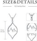 wholesale 925 Sterling Silver Mountain Pendant Necklace for Nature Enthusiasts-0-3