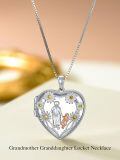 TOUPOP Sterling Silver Heart Locket Pendant Picture Necklace Gift-0-2