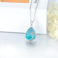 wholesale 925 Sterling Silver Turquoise Tree of Life Pendant Necklace s for Women-0-1