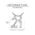 wholesale 925 Sterling Silver Number Pendant Necklaces - Unique s for Him (Birthday)-0-3