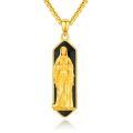 wholesale 925 Sterling Silver Virgin Mary Pendant with Black Onyx Stone Chain Necklace-0-0
