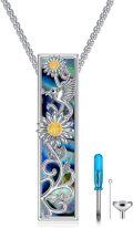 wholesale Sterling Silver Opal Urn Necklace for Ashes Cremation Jewelry-0-95