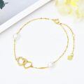 wholesale 10k Yellow Gold Infinity Heart Pendant Necklace-0-4