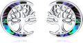 wholesale 925 Sterling Silver Tree of Life Stud Earrings for Women Hypoallergenic Push Back s for Her Girlfriend Mother-0-0