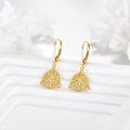 wholesale 10K Golden Celtic Knot Drop Earrings for Women - Irish Style s-0-2
