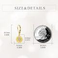 wholesale 14K Gold Sunflower Crystal Drop Earrings for Women-0-2