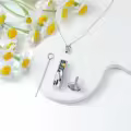 TOUPOP Silver Mountain Urn Necklace-0-1
