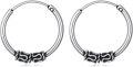 wholesale 925 Sterling Silver Oxidized Bali Bohemian Small Huggie Hoop Earrings - 925 Sterling Silver Minimalist Earings Gift Ideas for Her-0-0