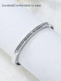wholesale Sterling Silver Celtic Strength Mantra Cuff Bracelet Poiuy Inspirational Jewelry Gift-0-69