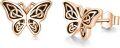 wholesale 925 Sterling Silver Celtic Knot Butterfly Stud Earrings for Women and Girls-0-0