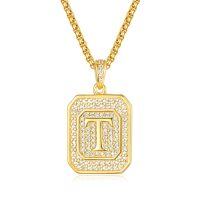 wholesale Gold Filled 925 Sterling Silver Letter Jewelry Necklace for Women Gift for Mom Wife Birthday Anniversary Christmas-Letter T