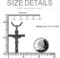 wholesale  Black Cross Pendant with INRI Inscription for Men's Jewelry Set - 24 Chain Length Gift Boxed-0-4