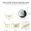 wholesale 14k Gold Mom Necklace Wholesale With Lab Diamond-0-5