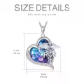TOUPOP 925 Sterling Silver Crystal Nurse Pendant Necklace-0-3