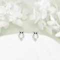 wholesale 925 Sterling Silver Pearl Owl Stud Earrings - Adorable Animal Jewelry for Women and Girls-0-2