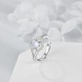 wholesale 925 Sterling Silver Opal And Zircon Ring With Elegant Openwork Design-0-2