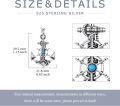 wholesale 925 Sterling Silver Turquoise and Shell Pendant Anchor Necklace for Women & Men-0-3