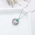 wholesale 925 Sterling Silver Crystal Sea Turtle & Coconut Trees Necklace for Women-0-8