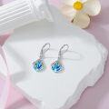 wholesale 925 Sterling Silver Teardrop White Opal Dangle Earrings for Women-0-15