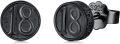 wholesale 925 Sterling Silver Round Number 18 Stud Earrings for Men & Women - 18th/16th Birthday Gift Ideas Anniversary Xmas Jewelry-0-0