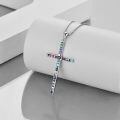 wholesale 925 Sterling Silver Cross Pendant With Blue Opal And Philippians Inscription-0-94