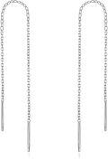 wholesale Sterling Silver Nickel Free Threader Chain Dangle Earrings for Women-0-10