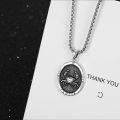 wholesale 925 Sterling Silver Cancer Zodiac Pendant Necklace with Crab Design and Constellation Engraving (Length: 24)-0-2