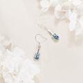 wholesale 925 Sterling Silver Electric Guitar Drop Earrings for Women Girls Music Lover Gifts-0-2