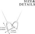 wholesale 925 Sterling Silver Heart-Shaped Pendant Chain Necklace-0-2