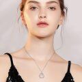 TOUPOP Sterling Silver Heart Pendant Necklace, 20th Birthday Gift for Her-0-2