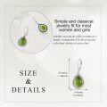 wholesale 925 Sterling Silver Moonstone Lapis Lazuli Peridot Amethyst Teardrop Dangle Earrings-0-5