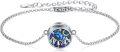 wholesale 925 Sterling Silver Abalone Shell Mountain Moon Stars Keepsake Urn Cremation Jewelry Bracelet with Funnel-0-0