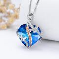 TOUPOP Sterling Silver Crystal Butterfly Necklace For Women-0-1