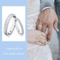 TOUPOP 10K/14K/18K/925 Sterling Silver Moissanite Couple Engagement Wedding Ring Sets-0-2