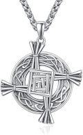 wholesale 925 Sterling Silver St Brigid's Cross Necklace Traditional Irish Celtic Cross Pendant Amulet Christian Pagan Religious Jewelry Women Men Gift-0-0