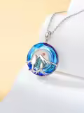 TOUPOP Sterling Silver Crystal Mustard Seed Pendant Necklace-0-3