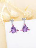 wholesale 925 Sterling Silver Bat Cupcake Studs: Halloween Hypoallergenic Earring Gift Set for Women & Girls-0-1