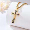 wholesale 925 Sterling Silver Jesus Cross Pendant Necklace - Faith Gift for Men & Women-0-5