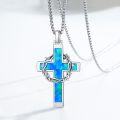 wholesale Sterling Silver Cross Necklace with Crown of Thorns Pendant Catholic Jewelry for Men Women-0-24