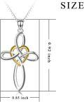 wholesale Gold 14K Gold Celtic Knot Cross Infinity Love Heart Pendant Necklace-0-19
