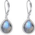 wholesale 925 Sterling Silver Labradorite Teardrop Earrings for Women-0-0