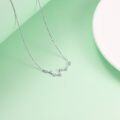 wholesale 925 Sterling Silver Austrian Crystal Zodiac Sign Pendant Necklace - Gifts for Her (Aries)-0-2