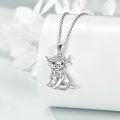 wholesale 925 Sterling Silver Highland Cow Pendant Necklace for Women - Animal Lover s-0-1