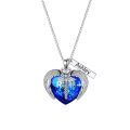 wholesale 925 Sterling Silver Winged Heart Pendant Necklace-0-2