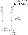 wholesale 925 Sterling Silver Star & Moon Drop Dangle Earrings for Women - Stud Earwire  Set-0-2