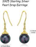 wholesale 925 Sterling Silver Purple and Green Shell Drop Dangle Earrings for Women-0-2