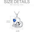 wholesale Sterling Silver Stone Cute Animal Pendant Necklace for Couples Sister Daughter Mother Birthday Gift-0-41