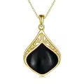 wholesale 925 Sterling Silver Moonstone Lapis Larimar Moss Agate Teardrop Filigree Pendant-0-123